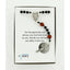 Boy’s black baptism rosary with basketballs in Charming Rosary gift box with card message.