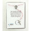 Pink fancy girl’s baptism rosary in Charming Rosary gift box with card message and engraved disc.