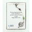 White and multiple color birthstone family rosary. In a Charming Rosary gift box with card message.