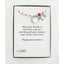 Pink pearl and crystal rosary bracelet with an engraved disc and charms in a Charming Rosary gift box with card message.