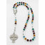 Custom rosary with multiple color birthstones.