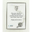 Crystals and crystal lined pearls quinceanera rosary in a Charming Rosary gift box with a card message.