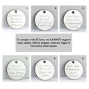 Charming Rosary engraved disc options for Ann Arbor football rosary gift.