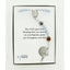 Boy’s light blue baptism rosary with multiple sport beads in Charming Rosary gift box with card message