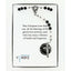 Black and white boy’s baptism rosary in Charming Rosary gift box with card message and engraved disc