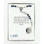 Dark blue and grey boy’s baptism rosary in Charming Rosary gift box with card message.