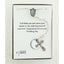 Crystal wedding rosary with an engraved disc in a Charming Rosary gift box with card message. 