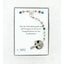 Multiple color birthstone girl’s confirmation rosary in Charming Rosary gift box with card message.