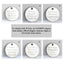Charming Rosary engraved disc options for Detroit baseball rosary gift.