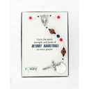 Detroit basketball rosary In Charming Rosary gift box with card message