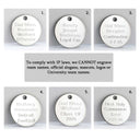 Charming Rosary engraved disc options for Detroit football rosary gift.