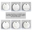 Charming Rosary engraved disc options for Detroit football rosary gift.
