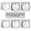 Charming Rosary engraved disc options for East Lansing football rosary gift.