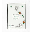 East Lansing football rosary In Charming Rosary gift box with card message