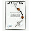 Black first communion rosary with basketballs and an engraved disc. In Charming Rosary gift box with card message.