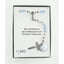 Light blue and white boy’s first communion rosary with engraved disc in Charming Rosary gift box with card message.