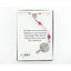 Girl’s pink first communion rosary with an engraved disc in Charming Rosary gift box with card message.