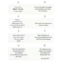 Charming Rosary gift box card options for men's rosary gift.