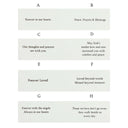 Charming Rosary gift box card options for a memorial rosary gift.