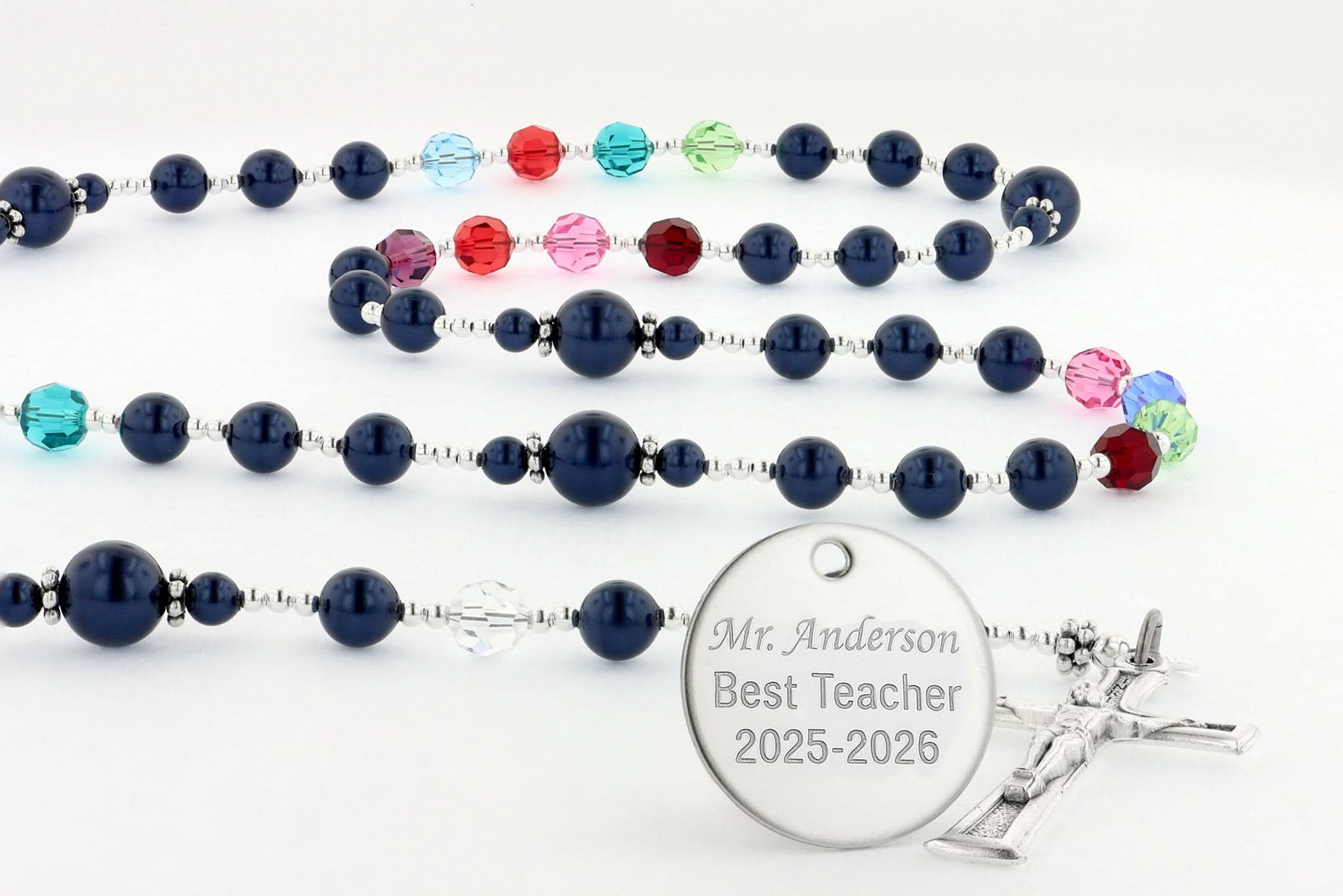 Teacher Custom Rosary – Classroom Gift – Charming Rosary